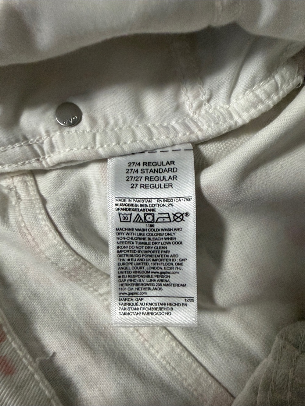 Women’s Gap Factory floral barrel denim pants size 4 - Picture 5 of 6